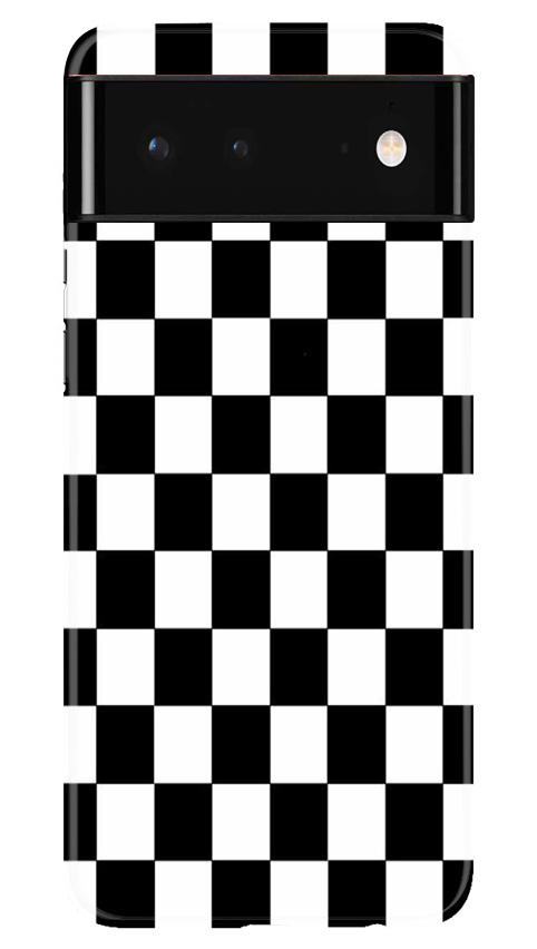 Black White Boxes Mobile Back Case for Google Pixel 6 Pro (Design - 372)