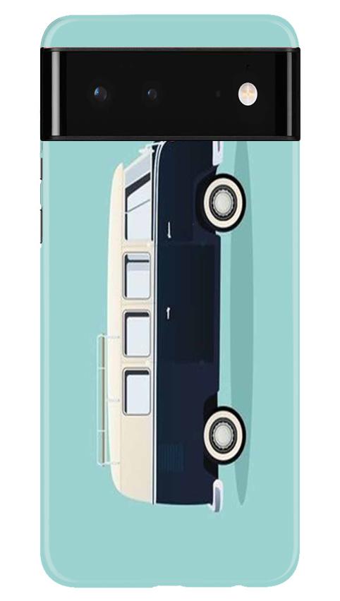 Travel Bus Mobile Back Case for Google Pixel 6 (Design - 379)