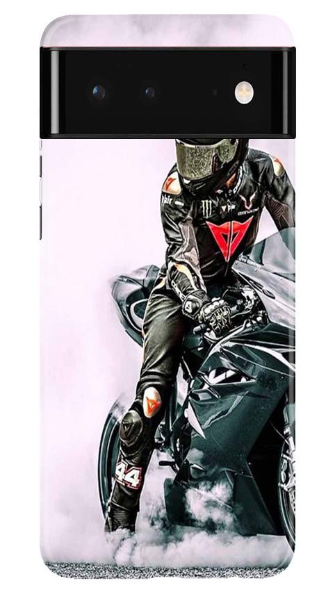 Biker Mobile Back Case for Google Pixel 6 (Design - 383)
