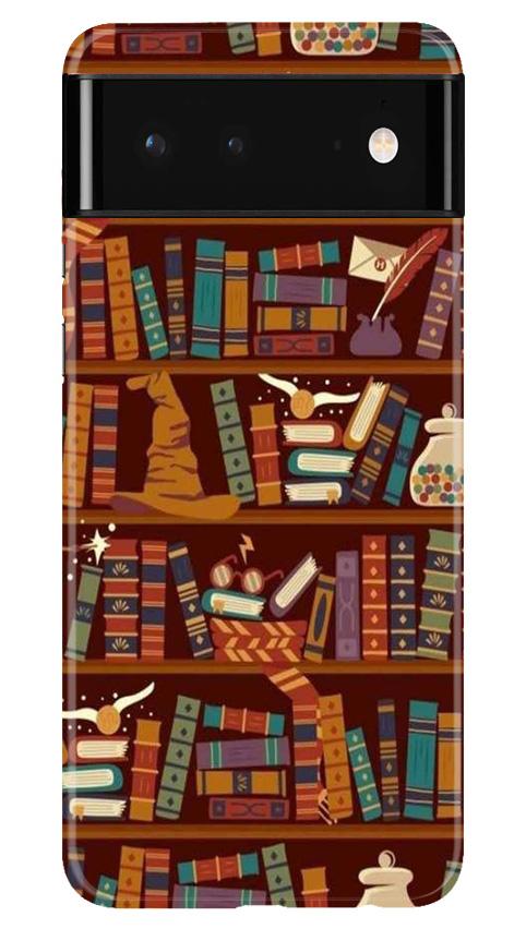 Book Shelf Mobile Back Case for Google Pixel 6 (Design - 390)