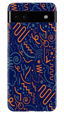 Line Art Baground Mobile Back Case for Google Pixel 6a (Design - 26)