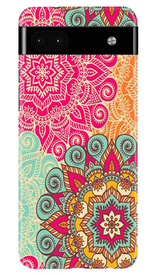 Rangoli art2 Mobile Back Case for Google Pixel 6a (Design - 29)