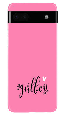 Girl Boss Black Mobile Back Case for Google Pixel 6a (Design - 237)