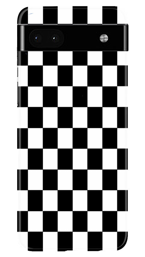 Black White Boxes Mobile Back Case for Google Pixel 6a (Design - 331)