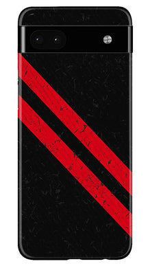 Black Red Pattern Mobile Back Case for Google Pixel 6a (Design - 332)