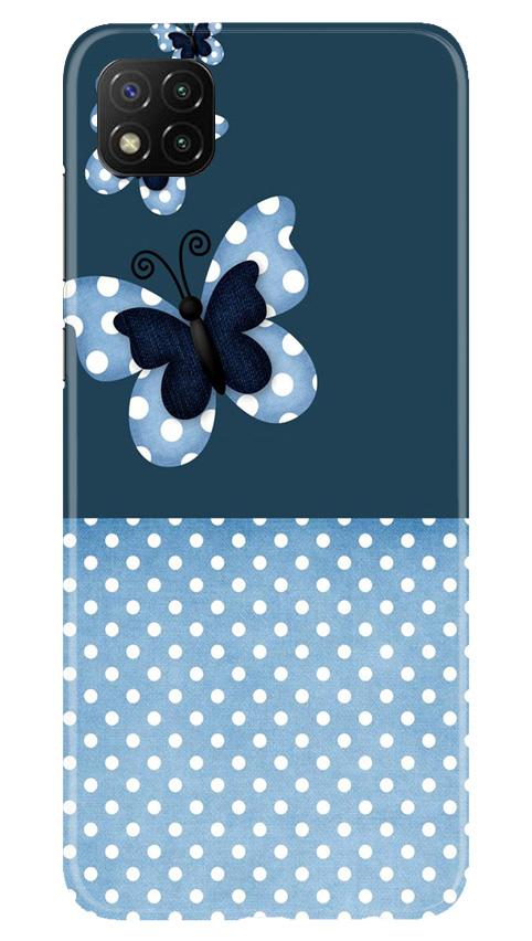 White dots Butterfly Case for Poco C3