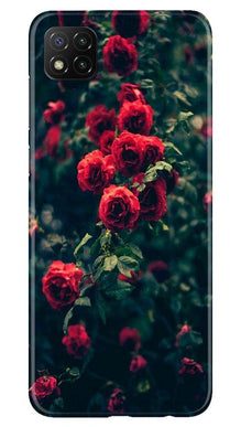 Red Rose Mobile Back Case for Poco C3 (Design - 66)
