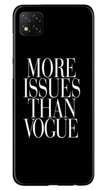 More Issues than Vague Mobile Back Case for Poco C3 (Design - 74)