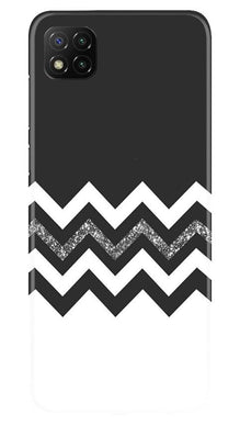 Black white Pattern2Mobile Back Case for Poco C3 (Design - 83)