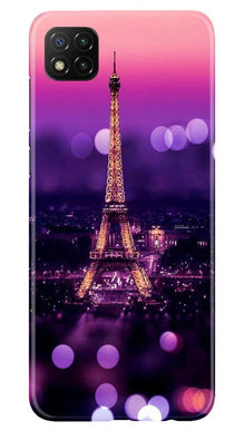 Eiffel Tower Mobile Back Case for Poco C3 (Design - 86)
