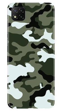 Army Camouflage Mobile Back Case for Poco C3  (Design - 108)