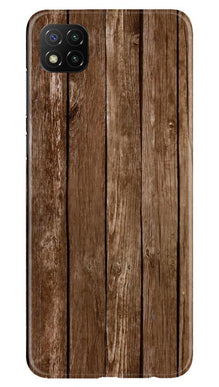 Wooden Look Mobile Back Case for Poco C3  (Design - 112)