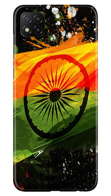 Indian Flag Mobile Back Case for Poco C3  (Design - 137)
