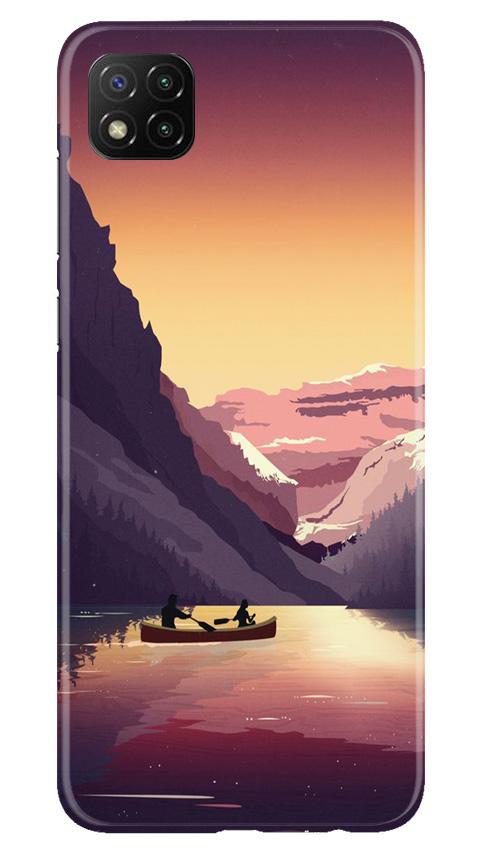 Mountains Boat Case for Poco C3 (Design - 181)
