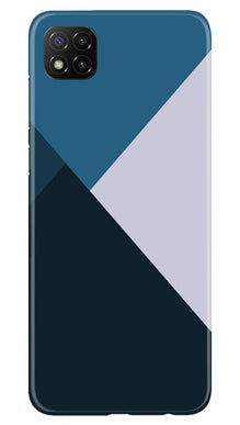 Blue Shades Mobile Back Case for Poco C3 (Design - 188)