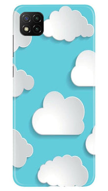 Clouds Mobile Back Case for Poco C3 (Design - 210)