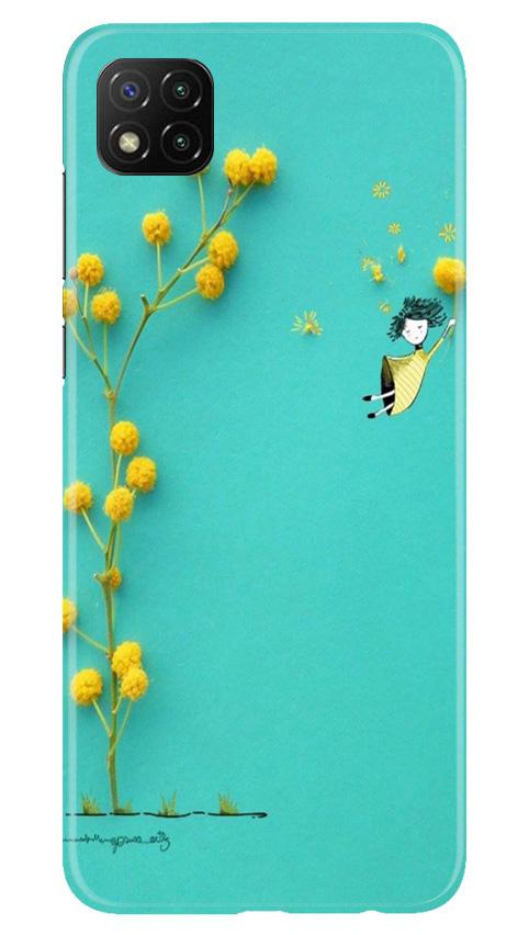 Flowers Girl Case for Poco C3 (Design No. 216)