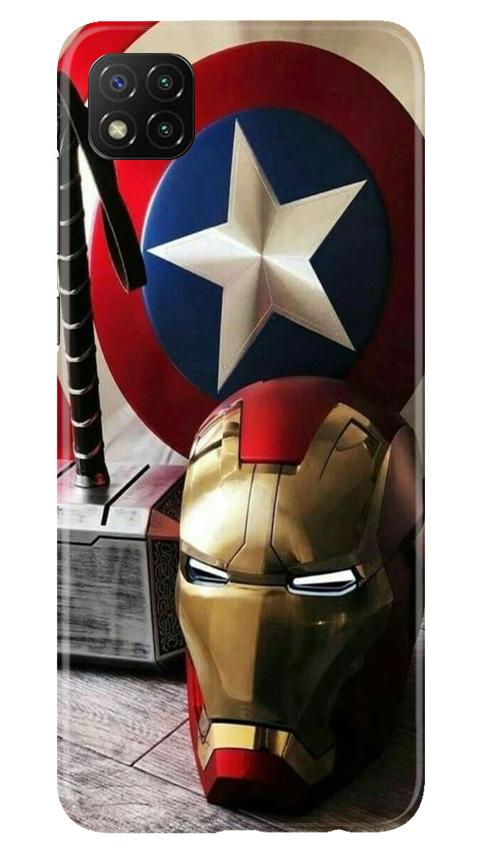 Ironman Captain America Case for Poco C3 (Design No. 254)