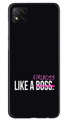Like a Girl Boss Mobile Back Case for Poco C3 (Design - 265)