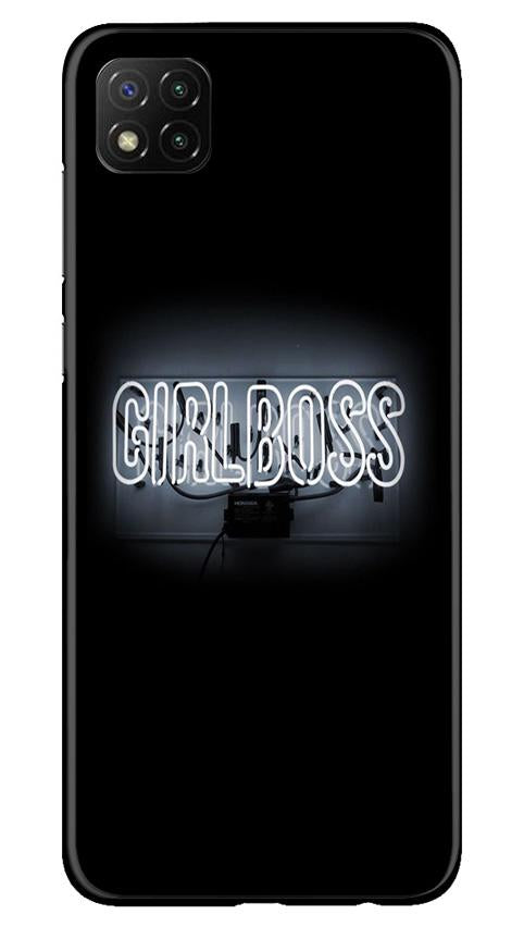 Girl Boss Black Case for Poco C3 (Design No. 268)