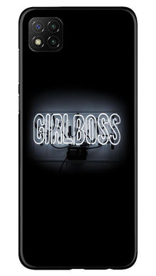 Girl Boss Black Mobile Back Case for Poco C3 (Design - 268)
