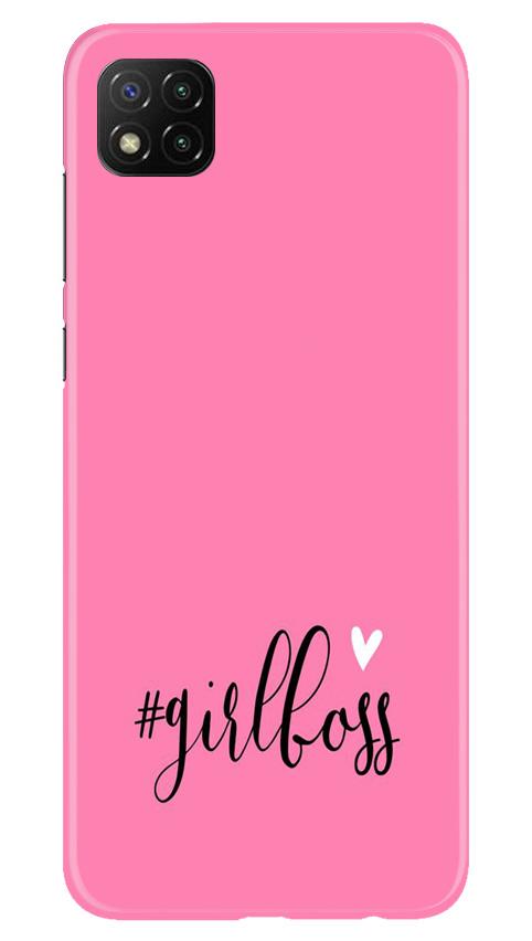Girl Boss Pink Case for Poco C3 (Design No. 269)