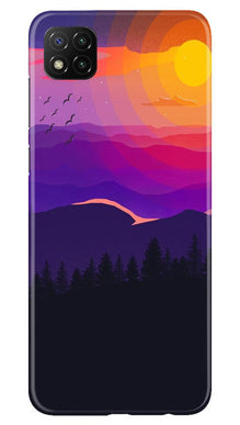 Sun Set Mobile Back Case for Poco C3 (Design - 279)