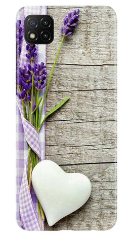 White Heart Case for Poco C3 (Design No. 298)