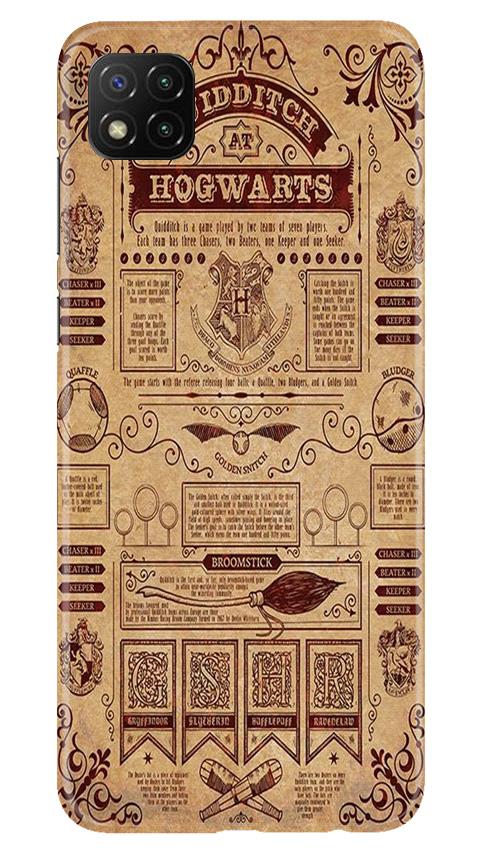 Hogwarts Mobile Back Case for Poco C3 (Design - 304)