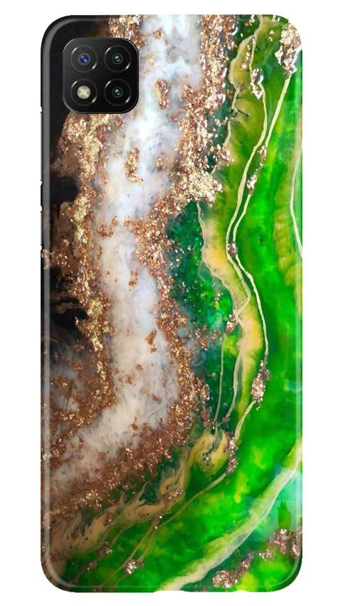Marble Texture Mobile Back Case for Poco C3 (Design - 307)