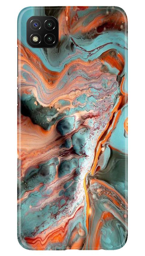 Marble Texture Mobile Back Case for Poco C3 (Design - 309)