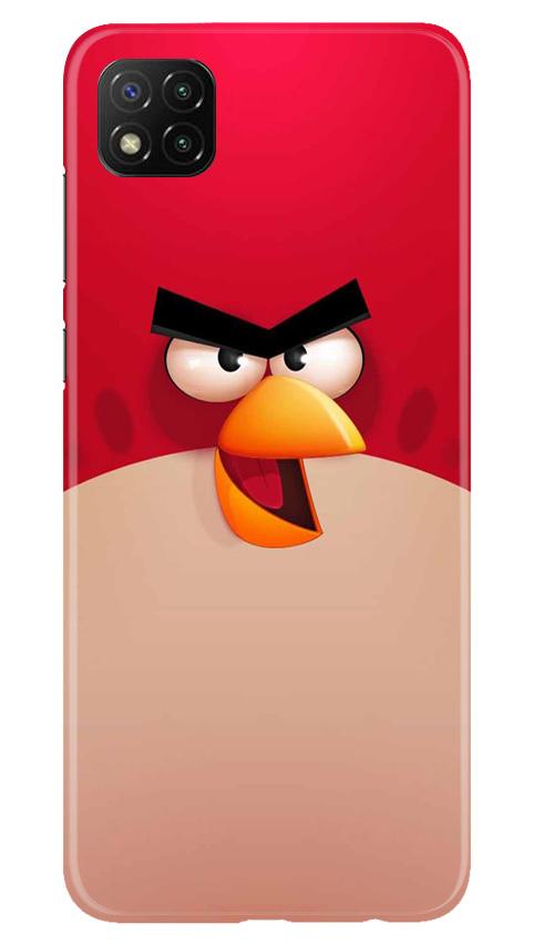 Angry Bird Red Mobile Back Case for Poco C3 (Design - 325)