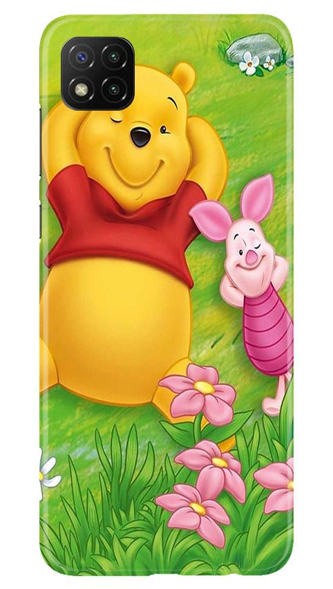 Winnie The Pooh Mobile Back Case for Poco C3 (Design - 348)