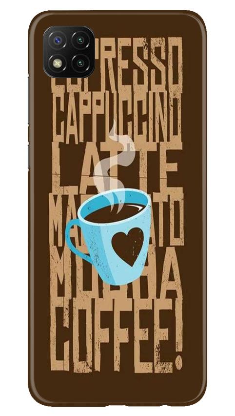 Love Coffee Mobile Back Case for Poco C3 (Design - 351)