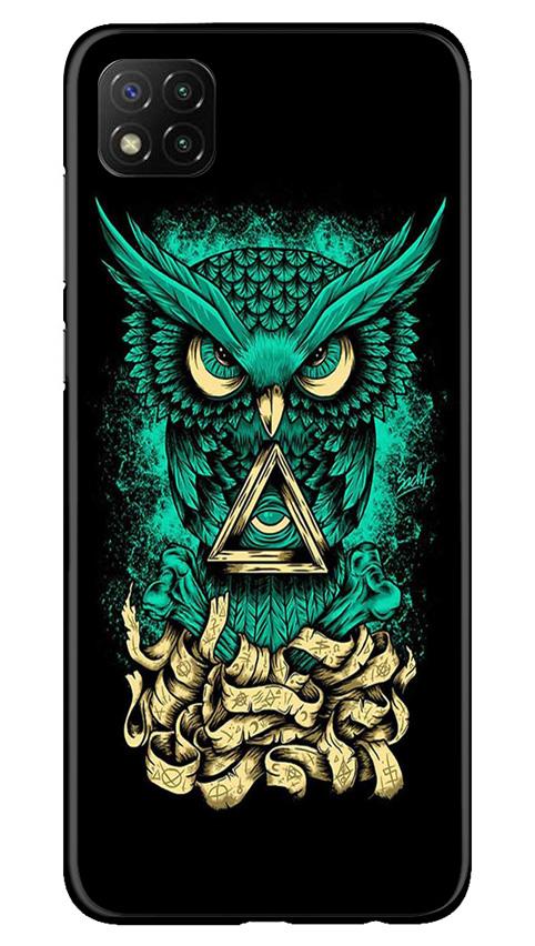 Owl Mobile Back Case for Poco C3 (Design - 358)