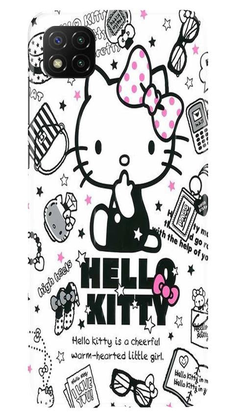 Hello Kitty Mobile Back Case for Poco C3 (Design - 361)