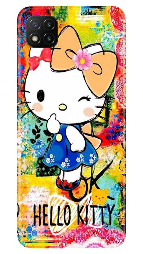 Hello Kitty Mobile Back Case for Poco C3 (Design - 362)