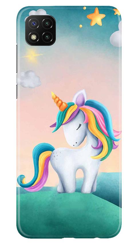 Unicorn Mobile Back Case for Poco C3 (Design - 366)