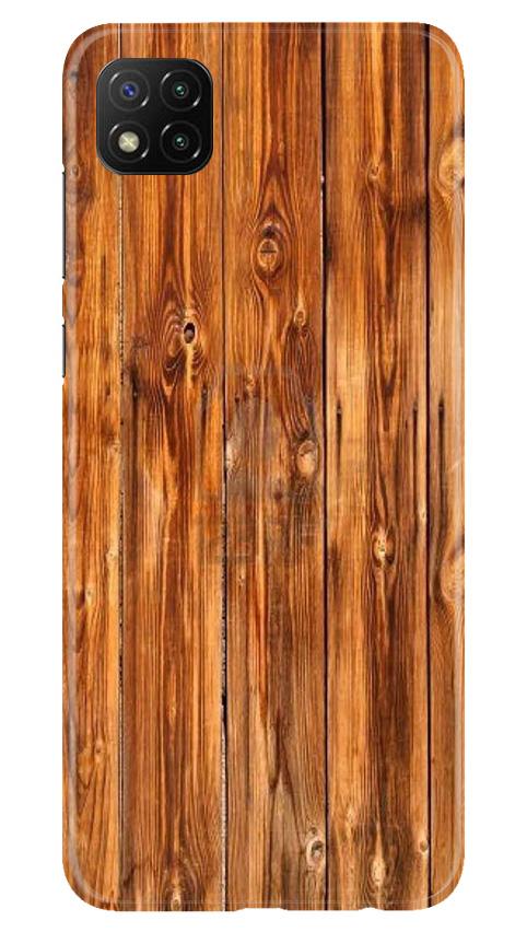 Wooden Texture Mobile Back Case for Poco C3 (Design - 376)