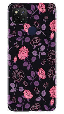 Rose Pattern Mobile Back Case for Poco C31 (Design - 2)