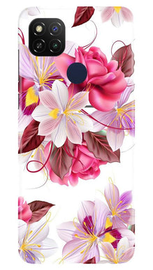Beautiful flowers Mobile Back Case for Poco C31 (Design - 23)