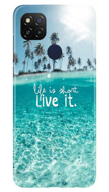 Life is short live it Mobile Back Case for Poco C31 (Design - 45)
