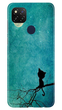 Moon cat Mobile Back Case for Poco C31 (Design - 70)