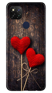 Red Hearts Mobile Back Case for Poco C31 (Design - 80)