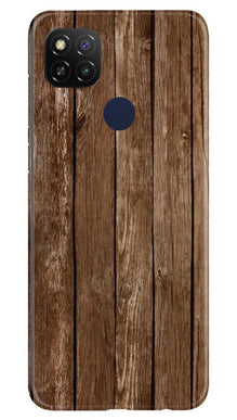 Wooden Look Mobile Back Case for Poco C31  (Design - 112)