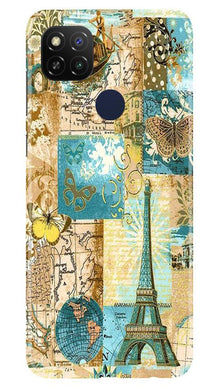 Travel Eiffel Tower Mobile Back Case for Poco C31 (Design - 206)