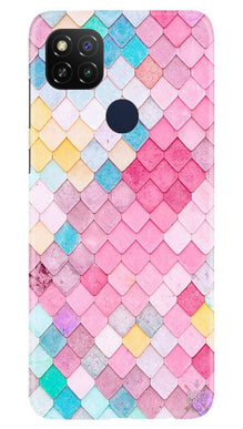 Pink Pattern Mobile Back Case for Poco C31 (Design - 215)