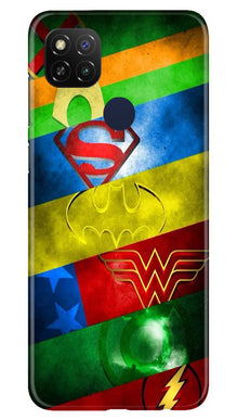 Superheros Logo Mobile Back Case for Poco C31 (Design - 251)