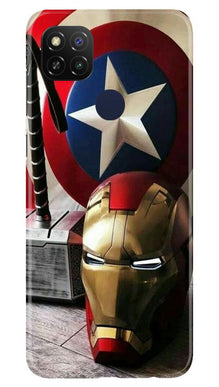 Ironman Captain America Mobile Back Case for Poco C31 (Design - 254)