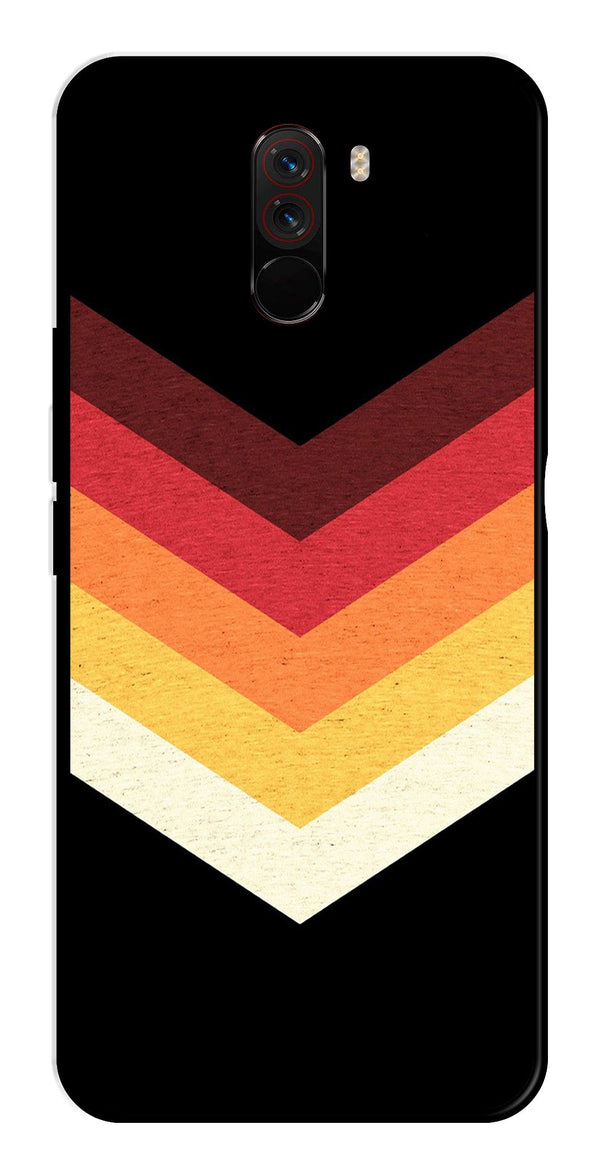 MultiColor Arrow Metal Mobile Case for Poco F1   (Design No -04)